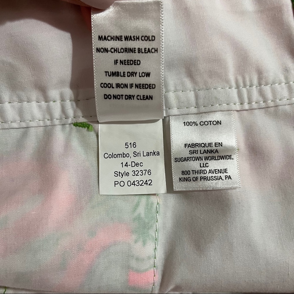 Lilly Pulitzer Hot Wings Callahan Shorts Pink Flamingo Size 0 Resortwear - Picture 11 of 11